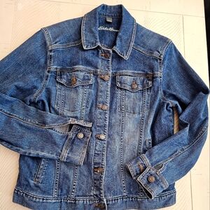 Eddie Bauer Blue Jean Jacket Classic Denim Style